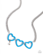 Load image into Gallery viewer, Heart Homage Blue Necklace