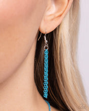 Load image into Gallery viewer, Abstract ASL Blue Necklace