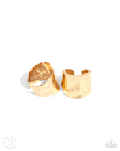 Load image into Gallery viewer, Warped Wonder Gold Cuff Earrings