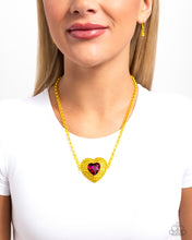 Load image into Gallery viewer, Locket Leisure Yellow Necklace