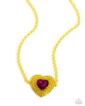 Load image into Gallery viewer, Locket Leisure Yellow Necklace