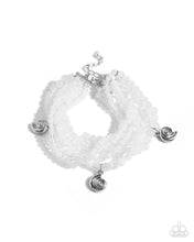 Load image into Gallery viewer, Swirling Shopaholic White Bracelet