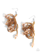 Load image into Gallery viewer, Botanical Bundle Brown Seed Bead Earrings
