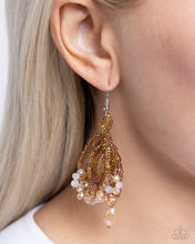 Load image into Gallery viewer, Botanical Bundle Brown Seed Bead Earrings