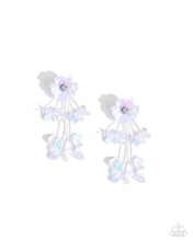 Load image into Gallery viewer, Floral Future White Sequin Post Earing