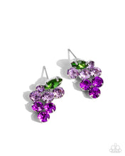 Load image into Gallery viewer, Grapevine Grace Purple Post Earrings