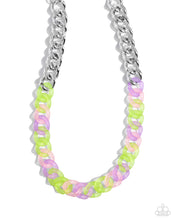 Load image into Gallery viewer, Rainbow Ragtime Green Necklace