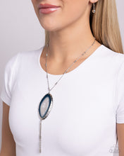 Load image into Gallery viewer, Geode Gamble Blue Necklace