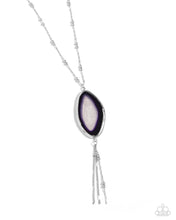 Load image into Gallery viewer, Geode Gamble Purple Necklace