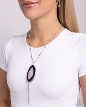 Load image into Gallery viewer, Geode Gamble Purple Necklace