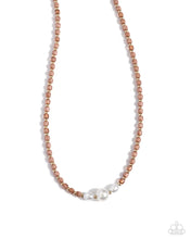Load image into Gallery viewer, Fight Like a PEARL Brown Necklace