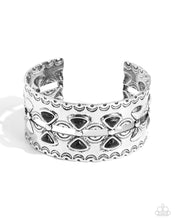 Load image into Gallery viewer, Harmonious Haven Black Cuff Bracelet