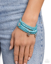 Load image into Gallery viewer, Swirling Shopaholic Blue Bracelet