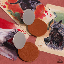 Load image into Gallery viewer, Leather Leader Brown Earring