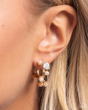 Load image into Gallery viewer, Dazzling Daydream Gold Hoop Earrings