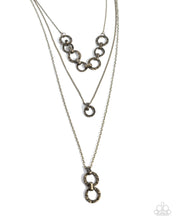 Load image into Gallery viewer, Dotted Demeanor Brass Necklace
