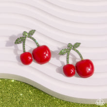 Load image into Gallery viewer, Charming Cherries Red Earrings