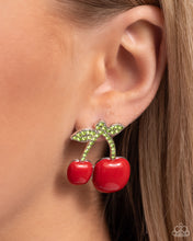 Load image into Gallery viewer, Charming Cherries Red Earrings