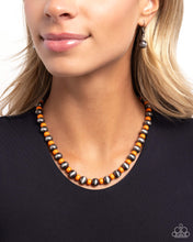 Load image into Gallery viewer, Contemporary Confidence Orange Necklace