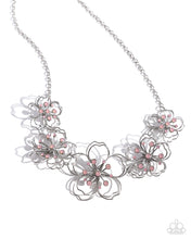 Load image into Gallery viewer, Wiry Wallflowers Pink Necklace