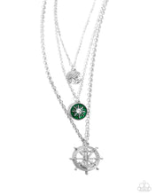 Load image into Gallery viewer, Anchor Arrangement Green Necklace