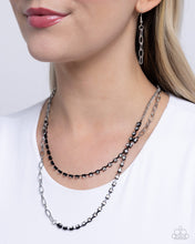 Load image into Gallery viewer, Boxy Brilliance Black Necklace