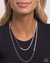 Load image into Gallery viewer, Boxy Brilliance White Necklace