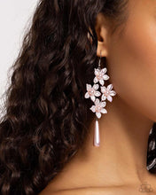 Load image into Gallery viewer, Vintage Veining Pink Earrings