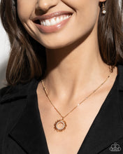 Load image into Gallery viewer, Sunburst Surprise Gold Necklace