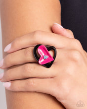 Load image into Gallery viewer, Cupid Celebration Pink Skinny Band Ring