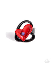 Load image into Gallery viewer, Cupid Celebration Red Skinny Band Ring