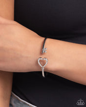 Load image into Gallery viewer, The Key to Romance White Hinged Bracelet