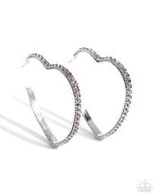 Load image into Gallery viewer, Halftime Hearts Multi/Silver Earrings