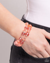 Load image into Gallery viewer, Faceted Fairy Tale Orange Bracelet