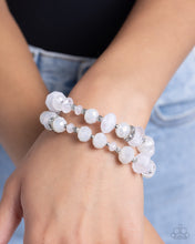 Load image into Gallery viewer, Faceted Fairy Tale White Bracelet
