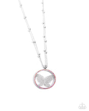 Load image into Gallery viewer, Festive Flight Pink Necklace
