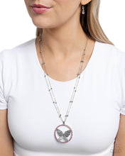Load image into Gallery viewer, Festive Flight Pink Necklace