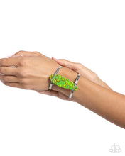 Load image into Gallery viewer, Spotted A Mile Away Green Cuff Bracelet