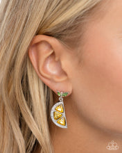 Load image into Gallery viewer, Lady Lemon Yellow Post Earring