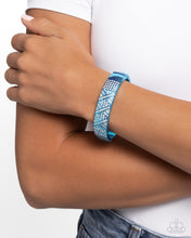 Load image into Gallery viewer, Refulgent Rebel Blue Hinged Bracelet