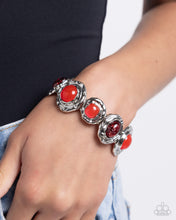 Load image into Gallery viewer, Hammered High Red Bracelet