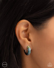 Load image into Gallery viewer, Ombré Observer Blue Earrings