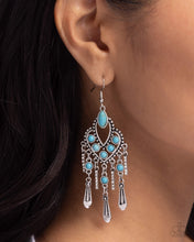 Load image into Gallery viewer, Naturally Vintage Blue Earrings