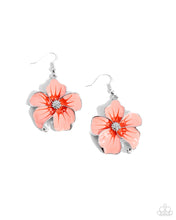 Load image into Gallery viewer, Floral Flavor Orange Earrings