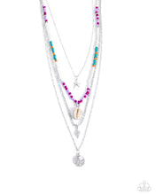 Load image into Gallery viewer, Oceanic Obligato Purple Necklace