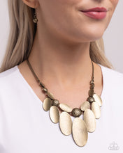 Load image into Gallery viewer, Hammered Horoscope Brass Necklace