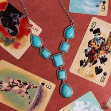 Load image into Gallery viewer, Defaced Deal Blue Necklace