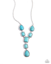 Load image into Gallery viewer, Defaced Deal Blue Necklace