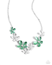 Load image into Gallery viewer, Reflective Rundown Green Necklace