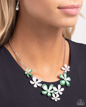 Load image into Gallery viewer, Reflective Rundown Green Necklace
